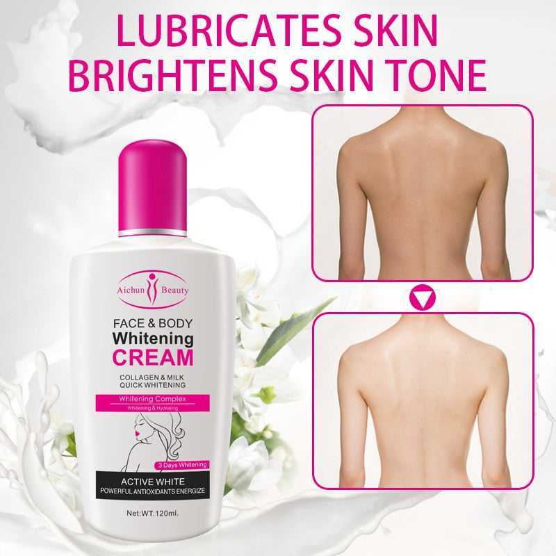 Beyprern Collagen Milk Bleaching Face Body Cream skin whitening Moisturizing Body Lotion skin lightening cream