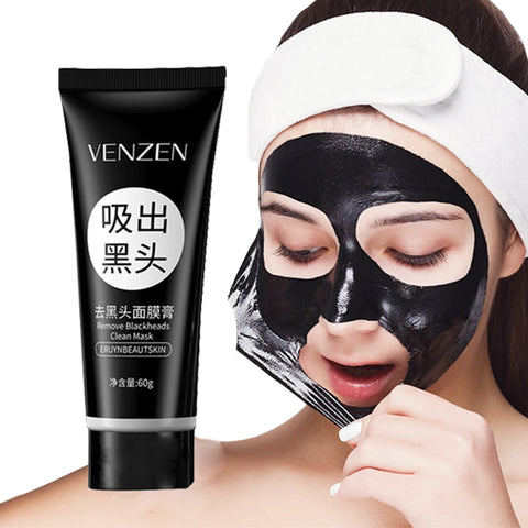 Blackhead Remover Black Mask Face Care Mud Acne Treatment Peel Off Nose Mask Pore Strip Oil Control Skin Care Peel Mask Dropship