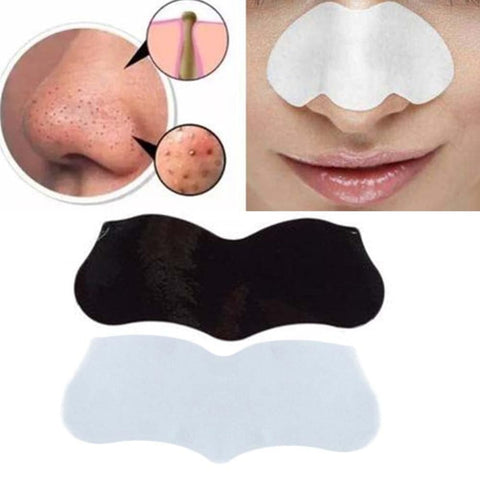 Beyprern 60-120Pc Black Mask Charcoal Blackhead Remover Nose Pore Cleasing Strip Nose Sticker Nose Mask Charcoal Pore Strip Deep Cleaning