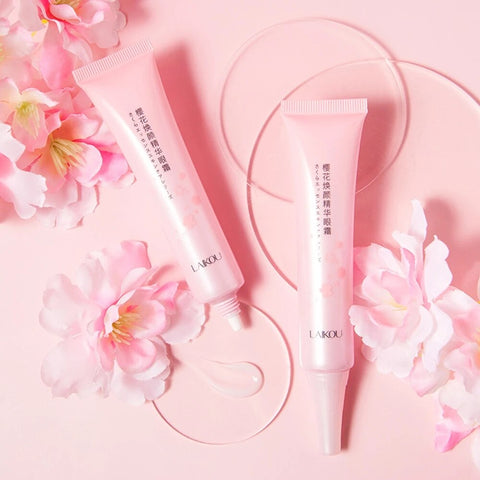 LAIKOU Cherry Blossom Eye Cream Firming Anti Puffiness Aging Wrinkles Remove Dark Circle Moisturizing Skin Care Korean Cosmetics