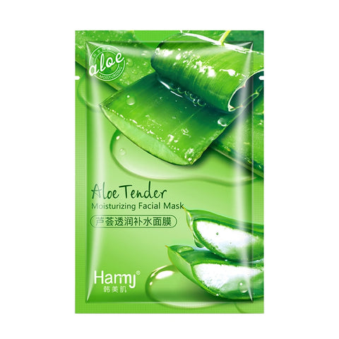 1piece Aloe Vera Moisturizing Mask Replenish Water Control Oil Repair Shrink Pores and Skin Care Products