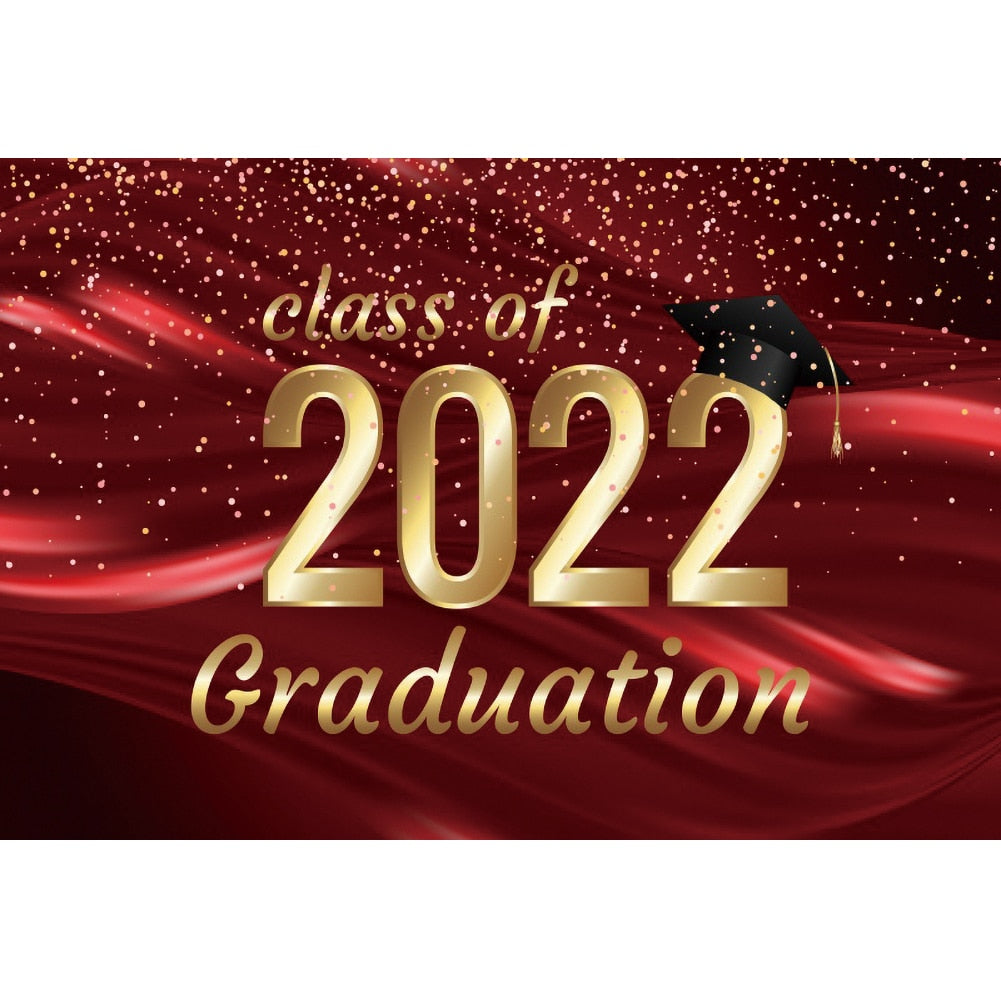 Class Of 2022 Graduation Photography Backdrop Photocall Dot Party Decor Portrait Photophone Background Photo Studio Photographic