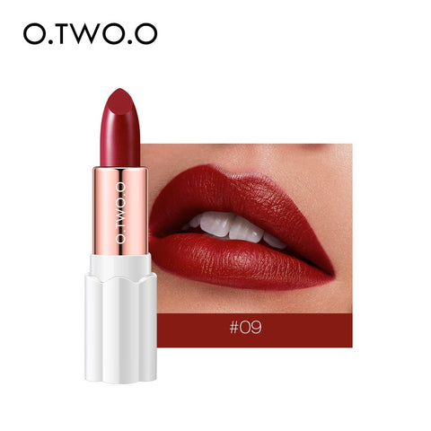 O.TWO.O Nutritious Lipstick Moisture Velvet Matt Nude Fashion Lips Makeup Long Lasting Waterproof Smooth Lipsticks