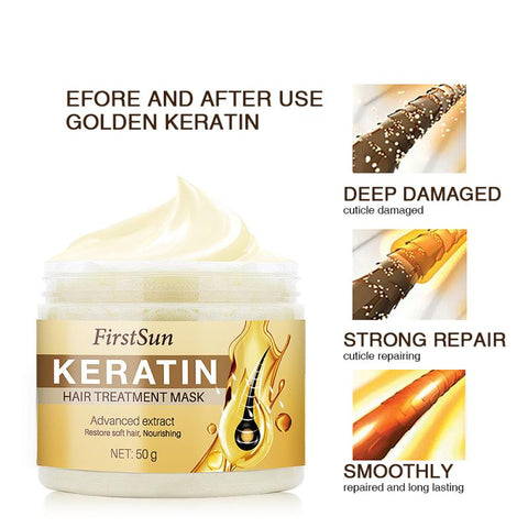 Hair And Smoothness Keratin Hair Care Mask 5 Seconds To Repair Damaged Hair Smooth 50g TSLM1