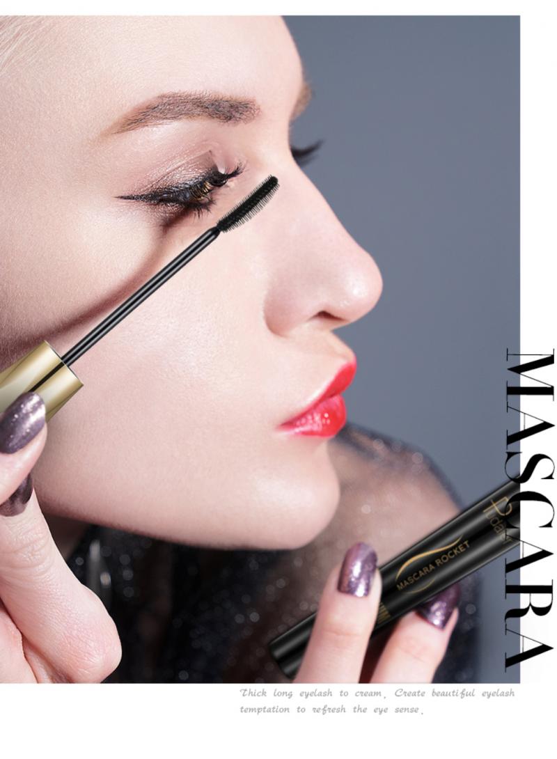 Pudaier 3D Mascara Lengthening Black Lash Eyelash Extension Eye Lashes Brush Beauty Makeup Long Wearing Waterproof Mascara TSLM