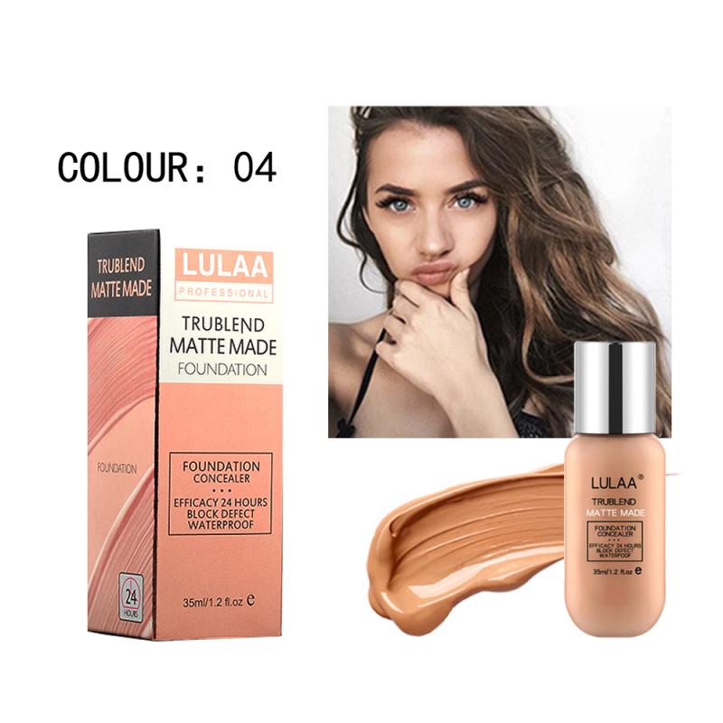 LULAA Foundation Makeup Liquid Concealer Base De Maquillaje Profesional Lasting Oil Control Focallure Fond De Teint Make Up TSLM