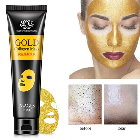 Deep Cleansing Gold Collagen Peel Off Mask Blackhead Remove Whitening Lifting Firming Skin Anti Wrinkle Golden Face Mask