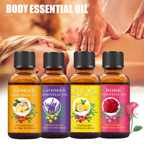 Natural Plant Essential Oils Relax for Scrape Therapy SPA Massage Oil Improve Sleep Nourishing Firming Skin Care Body Oil 30ml