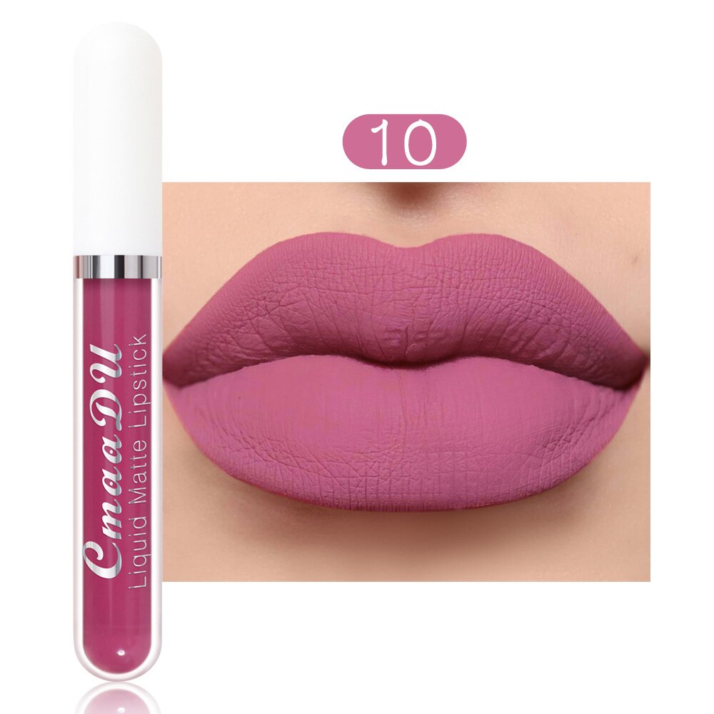 NEW Arrival 18 Colors Matte Velvet Lip Glaze Waterproof Lasting Not EasyTo Fade Lip Gloss Nude Liquid Lipstick Makeup Cosmetic