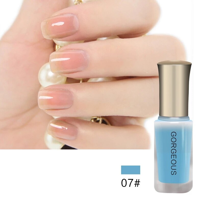 Professional New Fashion Nail Polish Long Lasting Smooth Texture Art for Women Translucent Brand Sweet Color Jelly Nail Polish