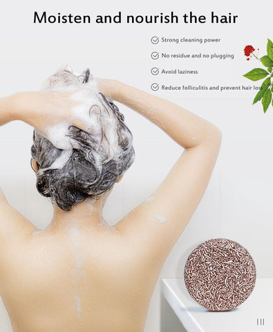 Beyprern 100% Natural Organic Conditioner Repair Natural Soap Hair Darkening Shampoo Bar Hair Refreshing Scalp Hair Care  TSLM1
