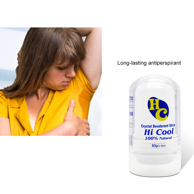 Crystal Deodorant Alum Stick Body Underarm Odor Remover Antiperspirant for Men and Women