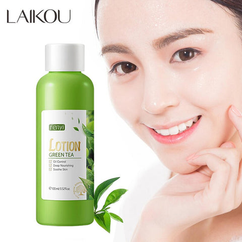 LAIKOU Green Tea Balance Moisturizing Face Lotion Anti-Aging Cream Anti-Acne Oil Control Shrink Pores Deep Nourishing Emulsion