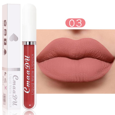 Beyprern18 Colors Long Lasting Lip Gloss Matte Velvet Liquid Lipstick Waterproof Moisturizing Lip Makeup Cosmetic TSLM1