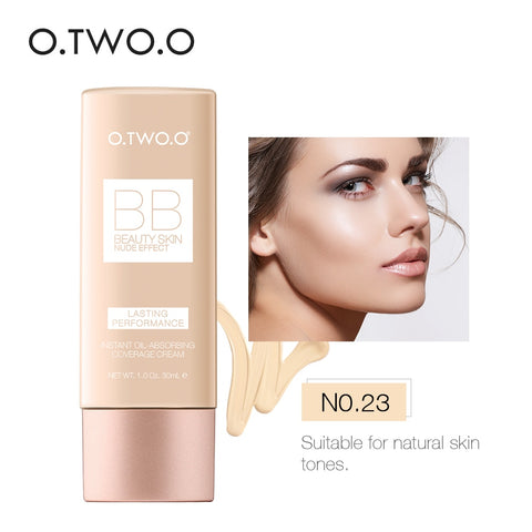 O.TWO.O Makeup BB Cream White  Cosmetics Natural Whitening Cream Waterproof Makeup Base Liquid Foundation Professional Cosmetics