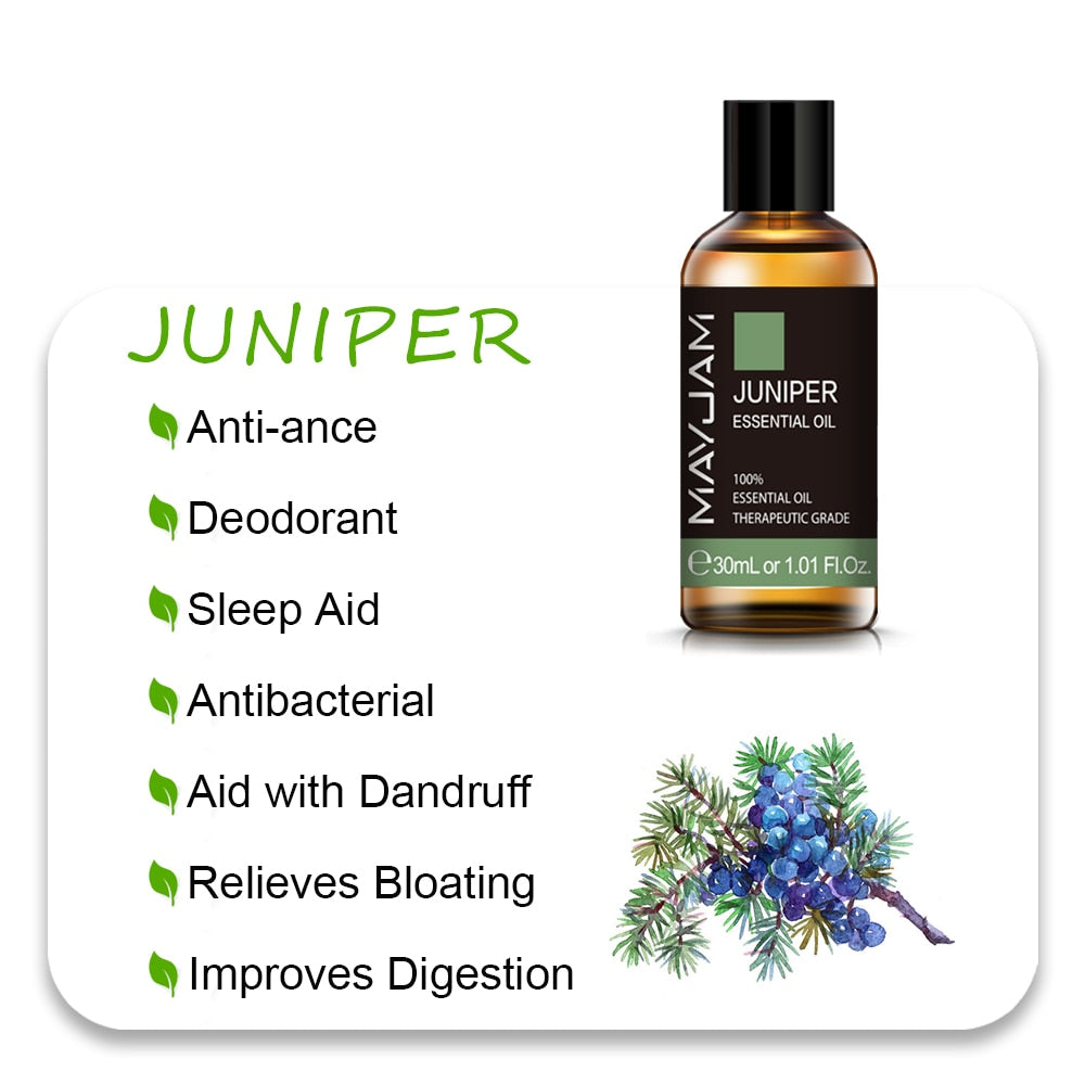 30ML Lavender Essential Oil Diffuser Pure Natural Essential Oils Jasmine Eucalyptus Ylang Ylang Vanilla Myrrh Tea Tree Aroma Oil