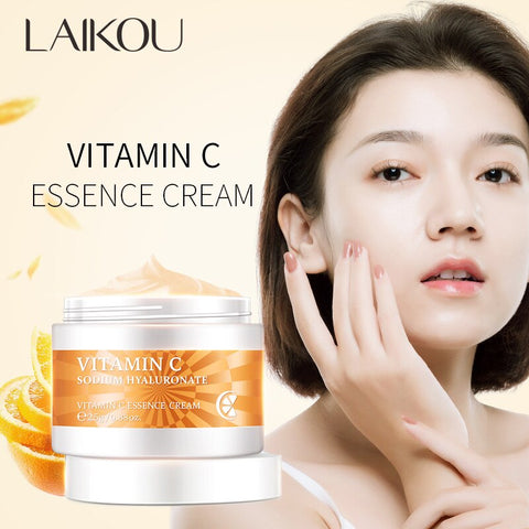 LAIKOU VC Face Cream Whitening Cream Moisturizing Fading Fine Lines Shrink Pores Brightening Skin For Face Cream Skin Care