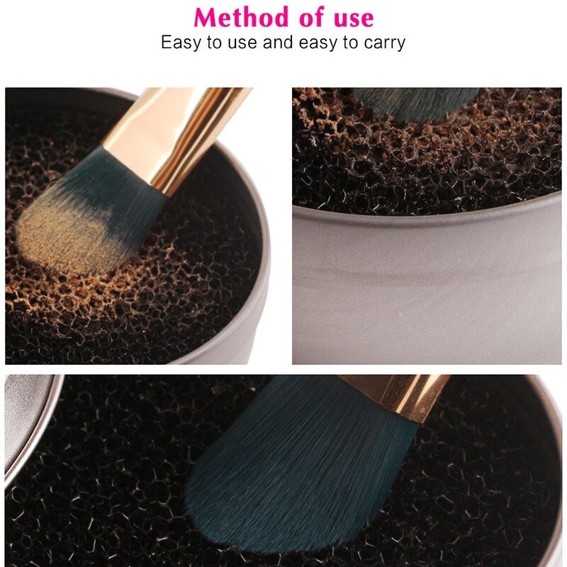 Makeup Brush Cleaner Clean Kits Sponge Remover Color Off Make Up Brushes Cleaning Mat Box Powder Brush Washing Cosmetic Tool