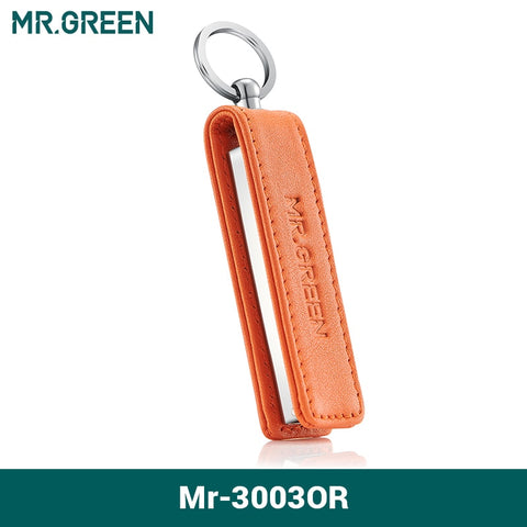 MR.GREEN Nail Clippers With Cow Leather Portable Ultra-Thin Nail Cutter Colorful Fingernail Scissors Manicure Tools Key Chain