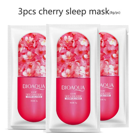 Skin Care Natural Fruit Plant Facial Mask Moisturizing Oil-Control Blueberry Cucumber Pomegranate Fruit Aloe Sheet Face Mask