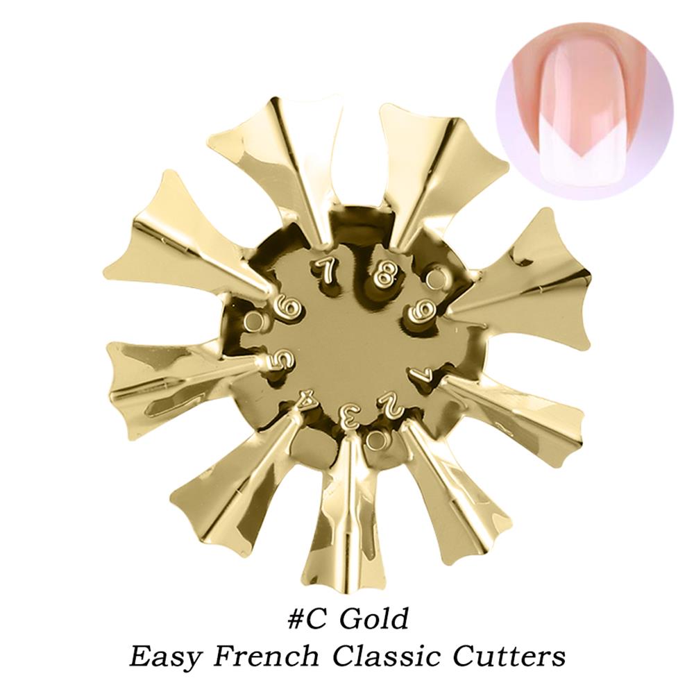 Stainless Steel Easy French Line Edge Nail Tool Cutter Nail Stencil Edge Trimmer Multi-size Nail Manicure Nail Art Styling Tool