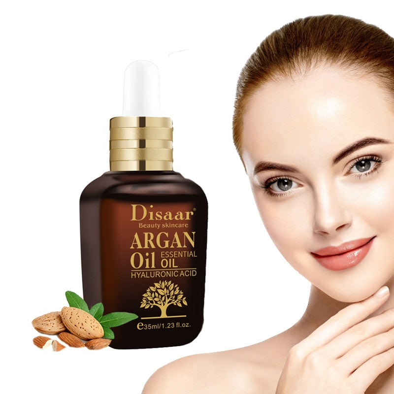 Argan Essence Oil Soothing Moisturizing Skin Hyaluronic Acid Deep Nourishing Anti Aging Anti Wrinkle Daily Face Care Cosmetic