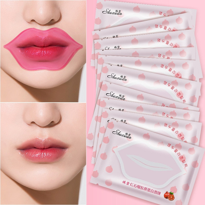Innicare Collagen Lip Mask Hydrolyzed Lips Masks Moisturizing Anti Wrinkles Labial Membrane Lip Patch Korean Skin Care