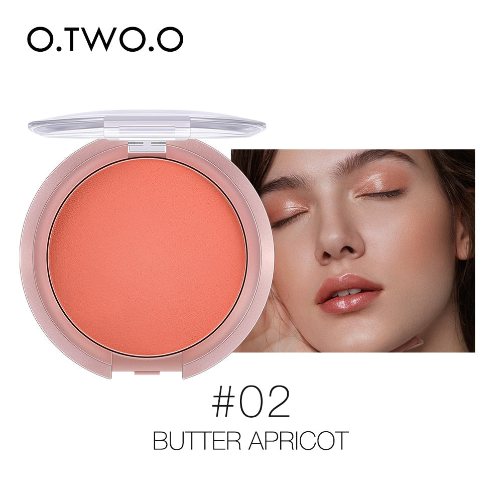 O.TWO.O Bouncy Blush Matte Makeup Lightweight Face Blusher Natural Rouge Cheek Blusher Peach Contouring For Face  Cosmetics