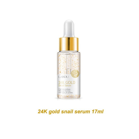 Snail Face Cream and 24K Gold Snail Seurm Essence Hyaluronic Acid Moisturizing Anti-aging Nourishing Serum Cream Skin Care