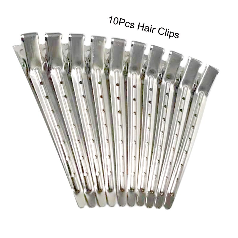 Beyprern 10Pcs Professional Salon Stainless Hair Clips Hair Styling Tools DIY Hairdressing Hairpins Barrettes Headwear Accessories