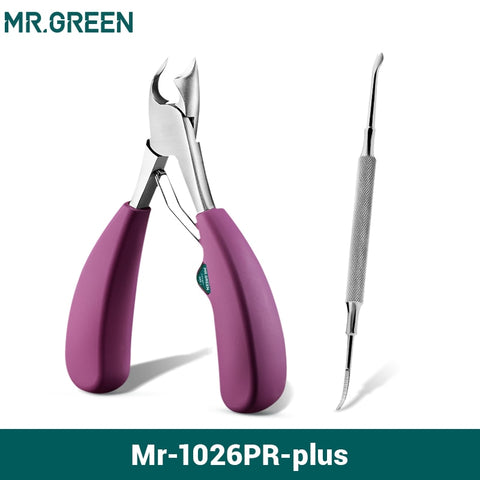 MR.GREEN Nail Clipper Stainless Steel Ingrown Toenail Clipper Good at cutting thick and hard nails Pedicure Manicure Tool