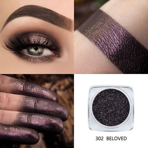 Beyorern 12 Color Glitter Pigment Eye Shadow Palette Waterproof Lasting Smokey Shimmer Eye Shadow Powder Green Makeup Set