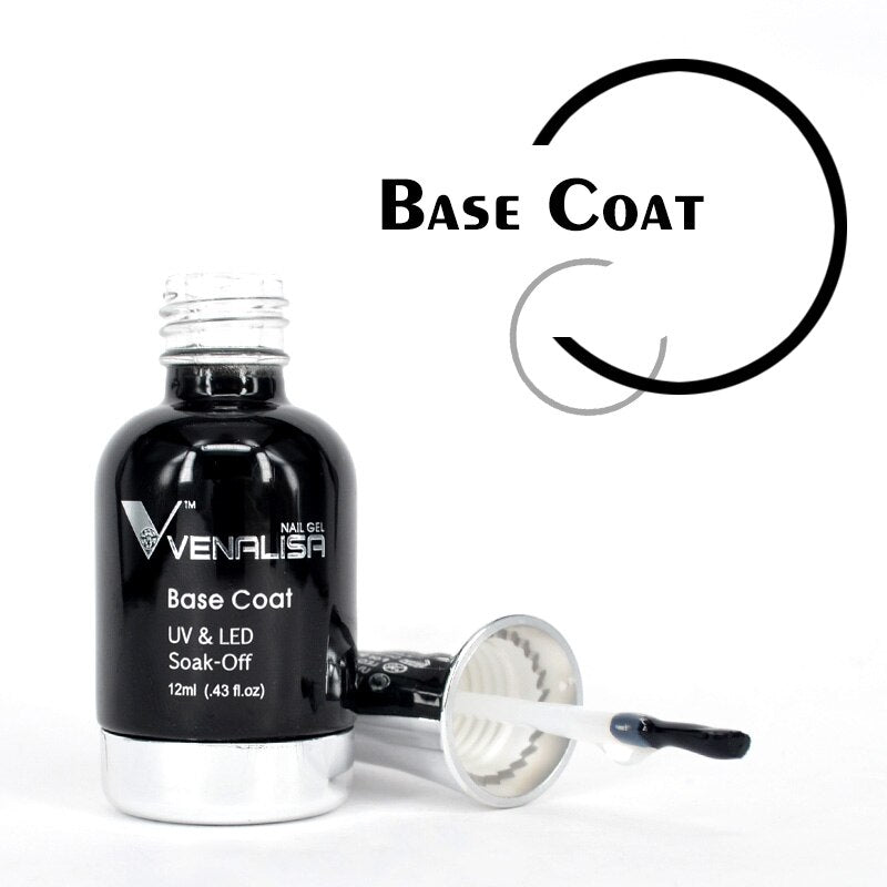 VENALISA No-wipe Top Coat 12ml CANNI Nail Art Gel Polish DIY Tips Soak off Base Foundation No Sticky Layer Non-cleansing Topcoat