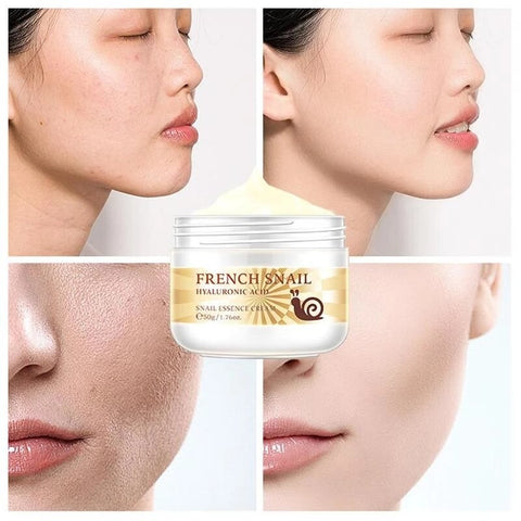 LAIKOU 50ml Snail Face Cream Hyaluronic Acid Moisturizer Anti Cream For Face Nourishing Day Serum Aging Cream Care