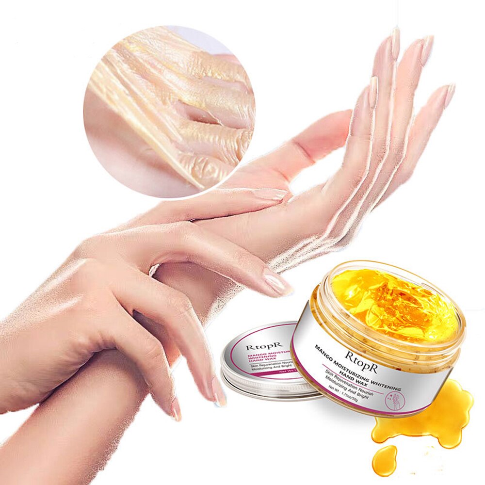 Mango Hand Mask Whitening Moisturizing Repair Exfoliating Calluses Hand Skin Repair Anti-Aging Hand Wax Smooth Skin Care Product