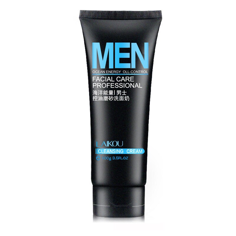 Beyprern 100Ml Men Facial Cleanser Face Washing  Moisturizing Man Skin Care Oil Control Blackhead Remove Scrub Cosmetics Deep Norishing
