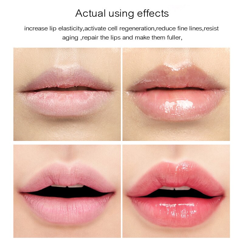 Instant Volumising Lip Plumper Moisturizing Lip Repairing Reduce Lip Fine Lines Brighten Lip Color Collagen Lip Plumper Oil