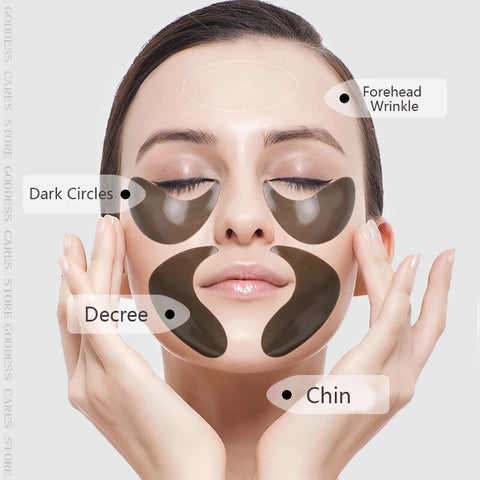 Black Pearl Golden Eye Masks 60pcs Hydrogel Patches Repairing Wrinkle Remover Dark Circle Anti Age Moisturizing Under Eye Mask