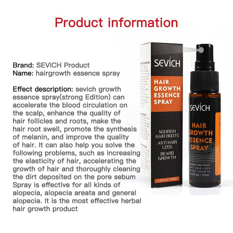 Hair Ginger Regeneration Spray Hair Natural Growth Repair Damaged Hair 30ml TSLM1