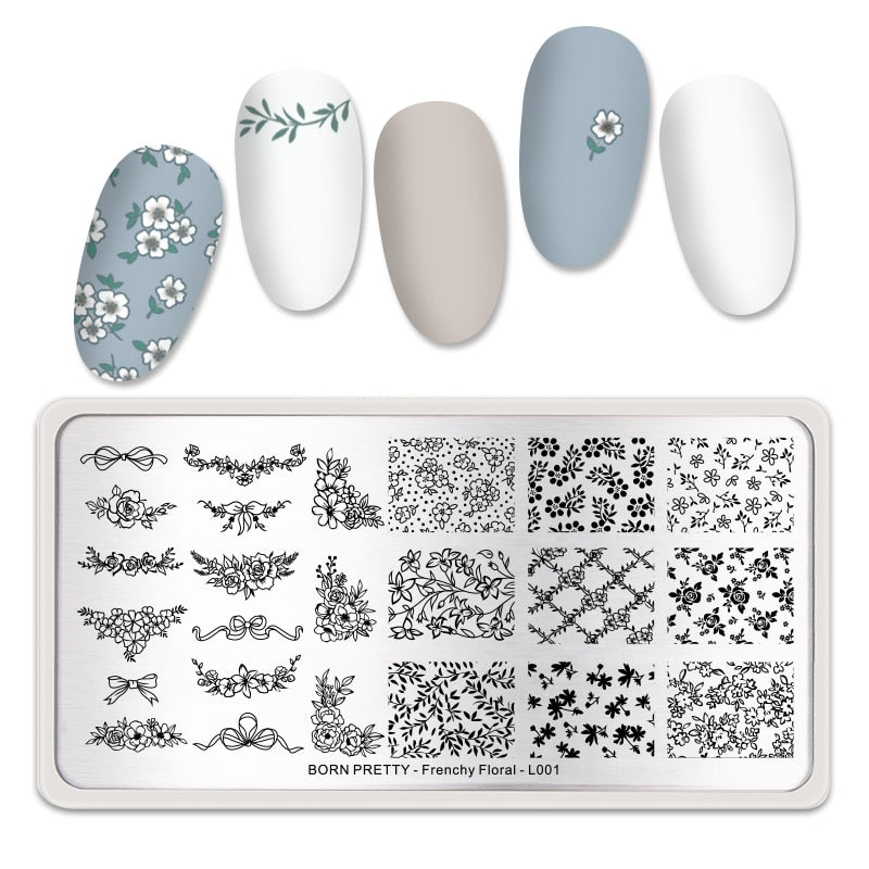 Christmas Gift BORN PRETTY Stamping Plates Sexy Girl Stainless Steel Nail Art Nail Stamp Template Nail Accessories For Printing Stencil Tools