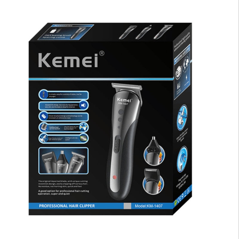 KEMEI Hair Clipper Men's Trimmer Barber Accessories Professional Hair Scissors Tesoura De Cabeleireiro Profissional TSLM1