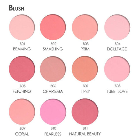 Beyprern Fabulous Genuine 11 Colors Blush Soymilk Matte Pearl Rouge Blush High Quality Make Up Face Blusher
