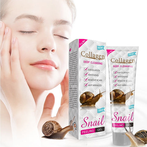 Beyprern 100Ml Snail Essence Collagen Exfoliating Gel Gentle Cleansing Pores Peeling Dead Skin Whitening Remove Scars Anti Wrinkles Gel