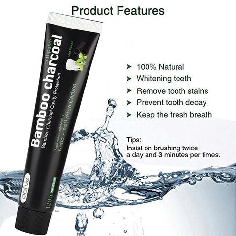 Tooth Care Bamboo Natural Activated Charcoal Teeth Whitening Toothpaste Oral Hygiene Dental Dropshipping