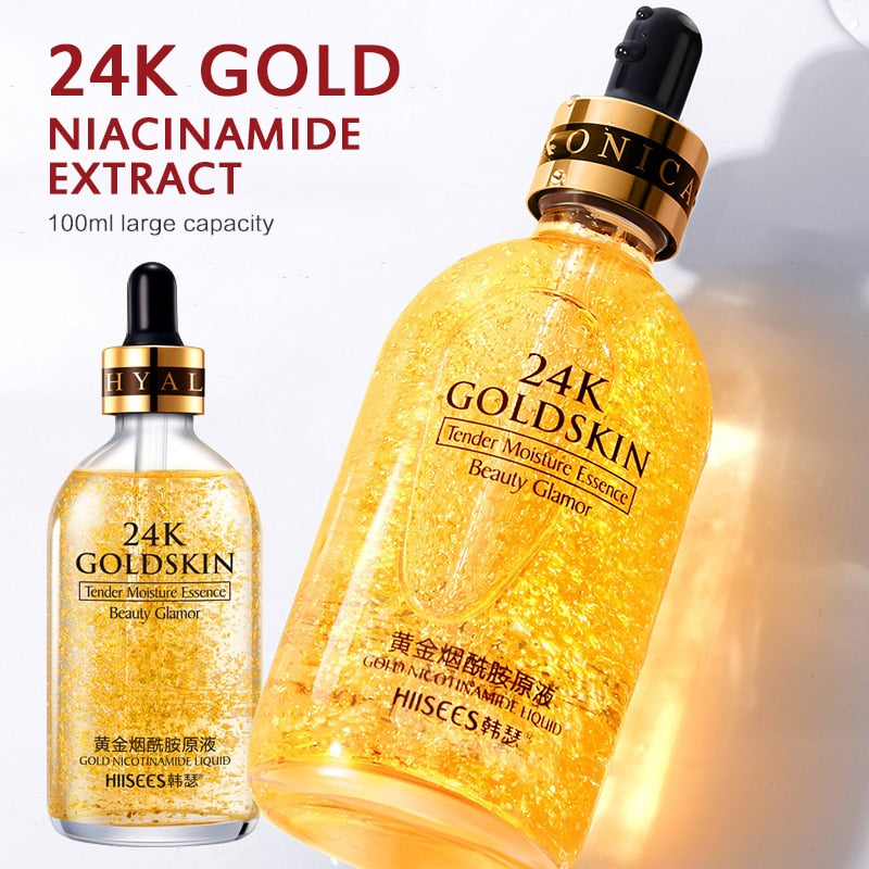 24k Gold Face Serum Hyaluronic Acid Serum Moisturizer Oil Cream Whitening Day Creams Anti Wrinkle Anti Aging  Acne Oil
