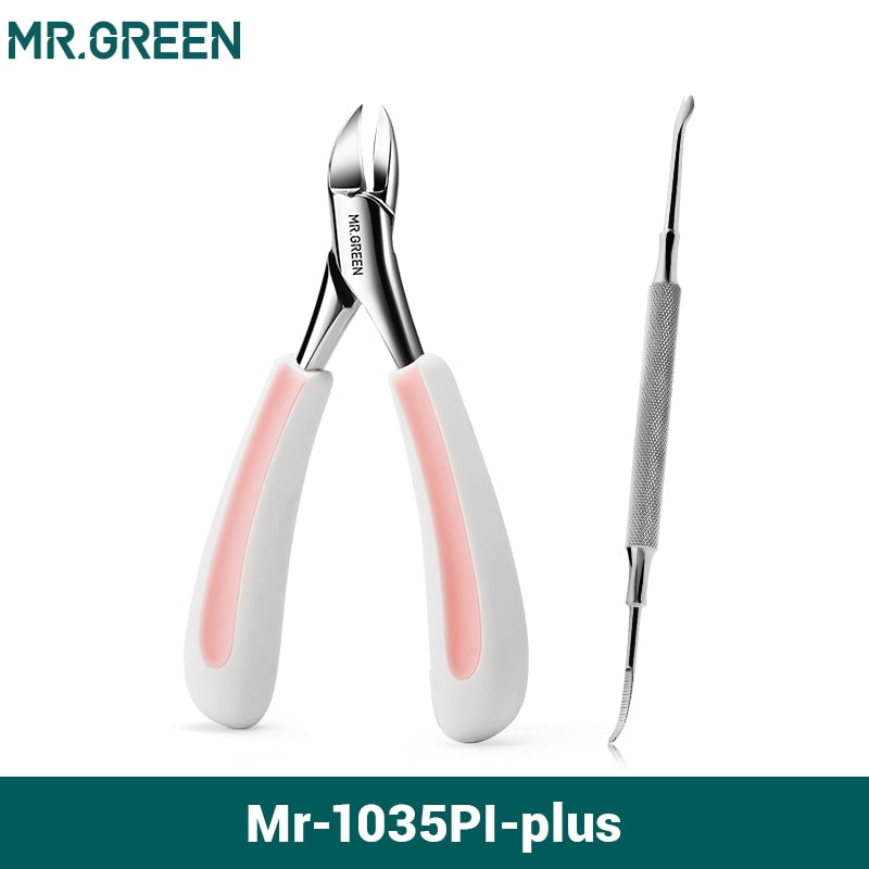 MR.GREEN Toenail Clippers Rabbit Ears Professional Pedicure Tool Nail Clippers Anti-Splash Ingrown Cutters Manicure Tools Sets