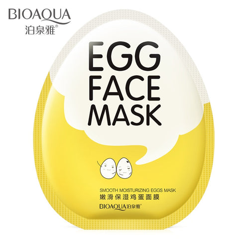 5Pcs Egg Face Mask Smooth Moisturizing Facial Mask Moisturizing Nourishing Face Care Brighten Shrink Pore Skin Care