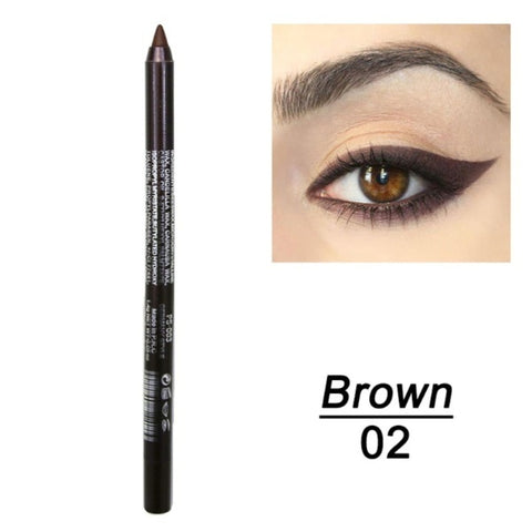 Beyprern 14 Colors Eyeliner Pencil Waterproof Eyeliner Pen Precision Long-Lasting Liquid Eye Liner Smooth Pro Women Make Up Tools TSLM1