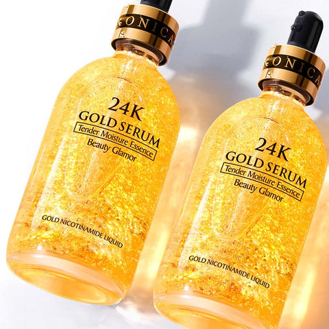 24k Gold Tense Moisture Essence Pure Hyaluronic Acid Serum Anti-wrinkle Gold Nicotinamide Liquid Lift Firming Skin Care Essence