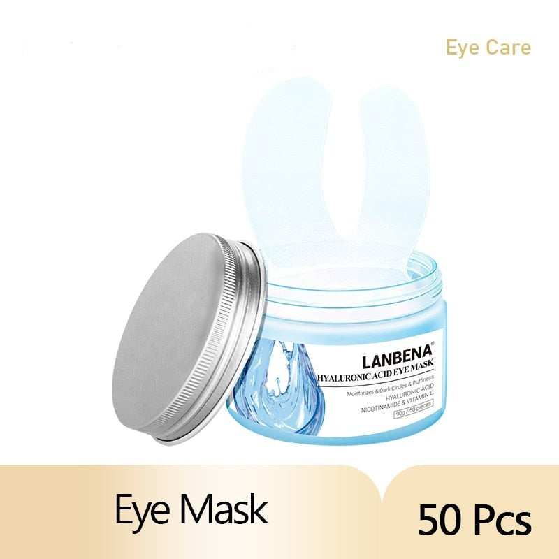 Beyprern Retinol Eye Mask Hyaluronic Acid Eye Patches Serum Reduces Dark Circles Bags Eye Lines Repair Nourish Firming Skin Care